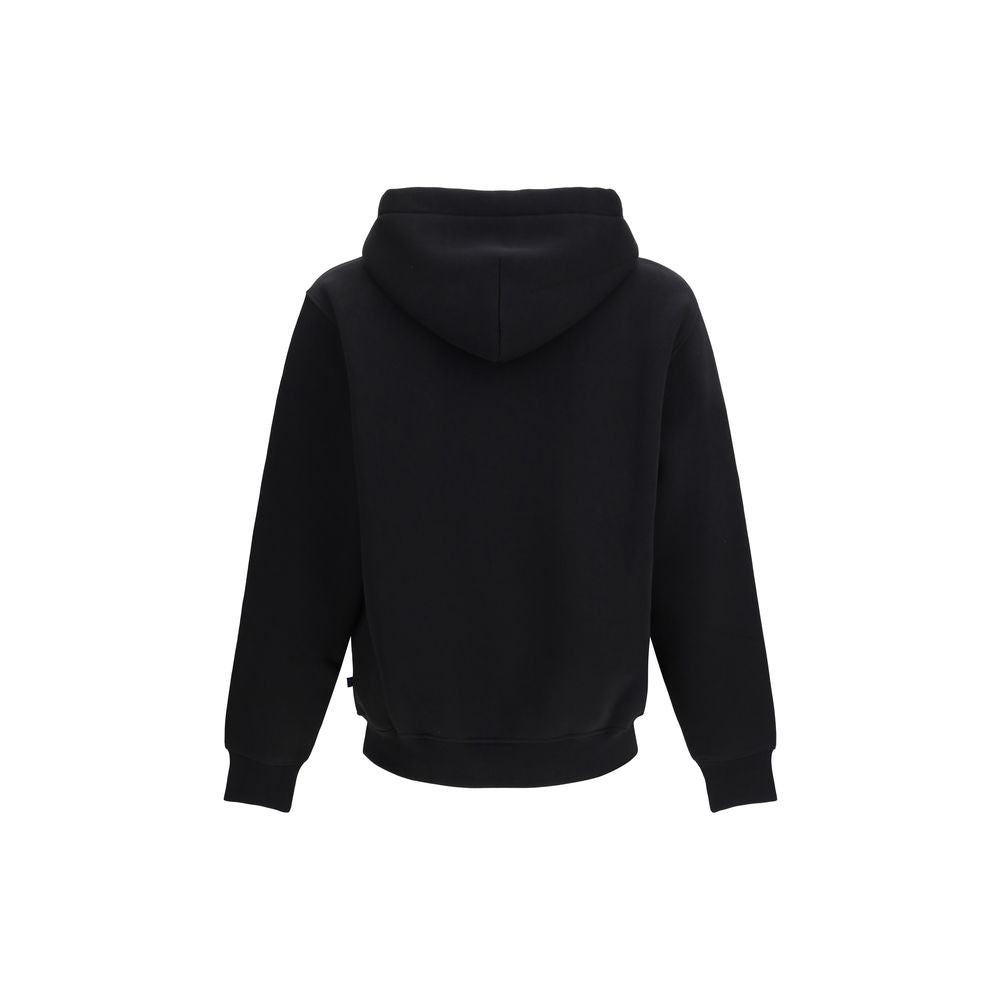 Sweatshirt Hoodie by ALPHA INDUSTRIES for men in cotton polyester black & print features a authentic silhouette, showcasing a sophisticated hooded neckline and authentic detail for a refined finish.
