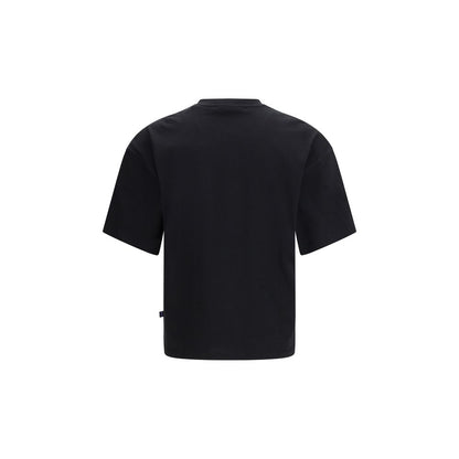 Activewear T-Shirt by ALPHA INDUSTRIES for men in cotton black & print features an ergonomic design with , highlighting a ergonomic length and ergonomic crew neckline for a high-performance look.