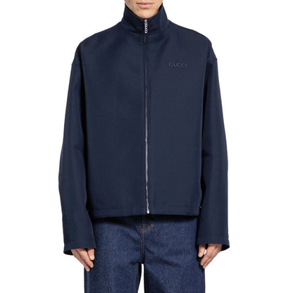 Gucci Blue Marabou Coat