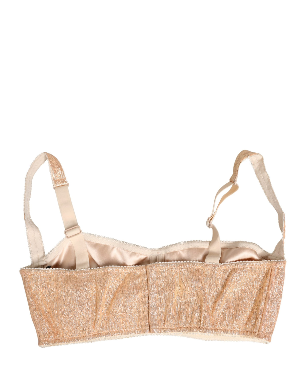 Dolce & Gabbana Women's Silk & Polyester Fim Fiber Bra - Beige