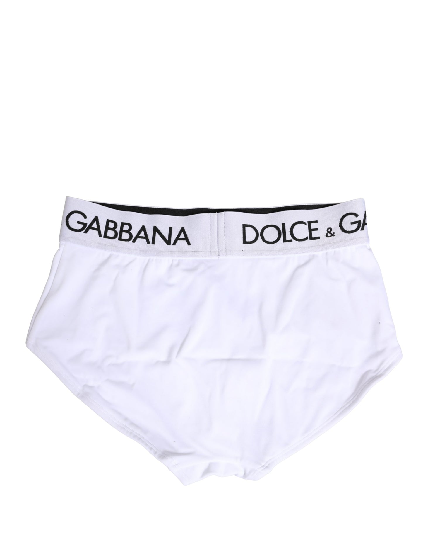 Dolce & Gabbana White Nylon Logo Waistband Panty Underwear