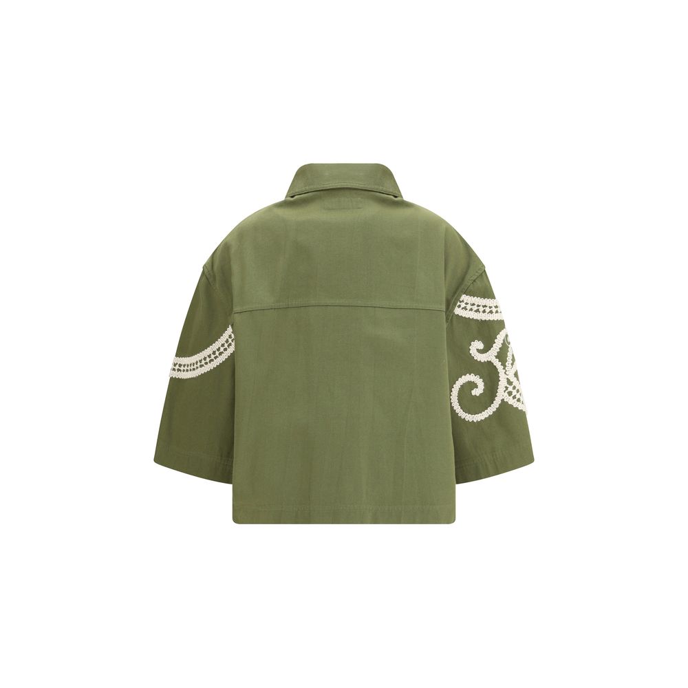 Overcoat by Max Mara for women in cotton canvas bicolour features a cosy chic silhouette, artfully detailed with a sophisticated shirt-collar neckline and premium pockets for a cosy chic finish.