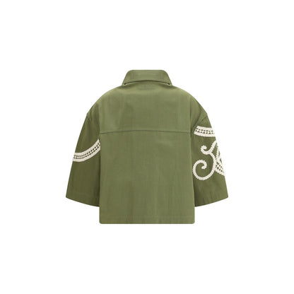 Overcoat by Max Mara for women in cotton canvas bicolour features a cosy chic silhouette, artfully detailed with a sophisticated shirt-collar neckline and premium pockets for a cosy chic finish.