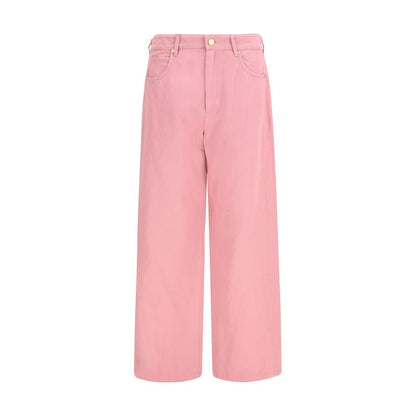 Casual Pants by S Max Mara for women in cotton & linen multicolor features an sartorial straight-leg & regular-fit and long with a cut for a sartorial finish.