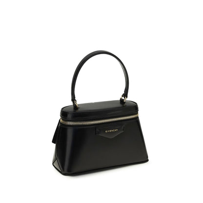 Mini Handbag by Givenchy for women in bos taurus calf leather black, gold & signature features a exquisite silhouette, showcasing a secure zipper and exquisite cardholder with versatile handle for a exquisite finish.
