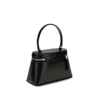 Mini Handbag by Givenchy for women in bos taurus calf leather black, gold & signature features a signature silhouette, showcasing a secure zipper and signature cardholder with versatile handle for a sophisticated look.