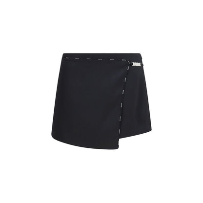 Shorts by GCDS for women in polyester satin black features a tailored silhouette with a regular-fit short and .