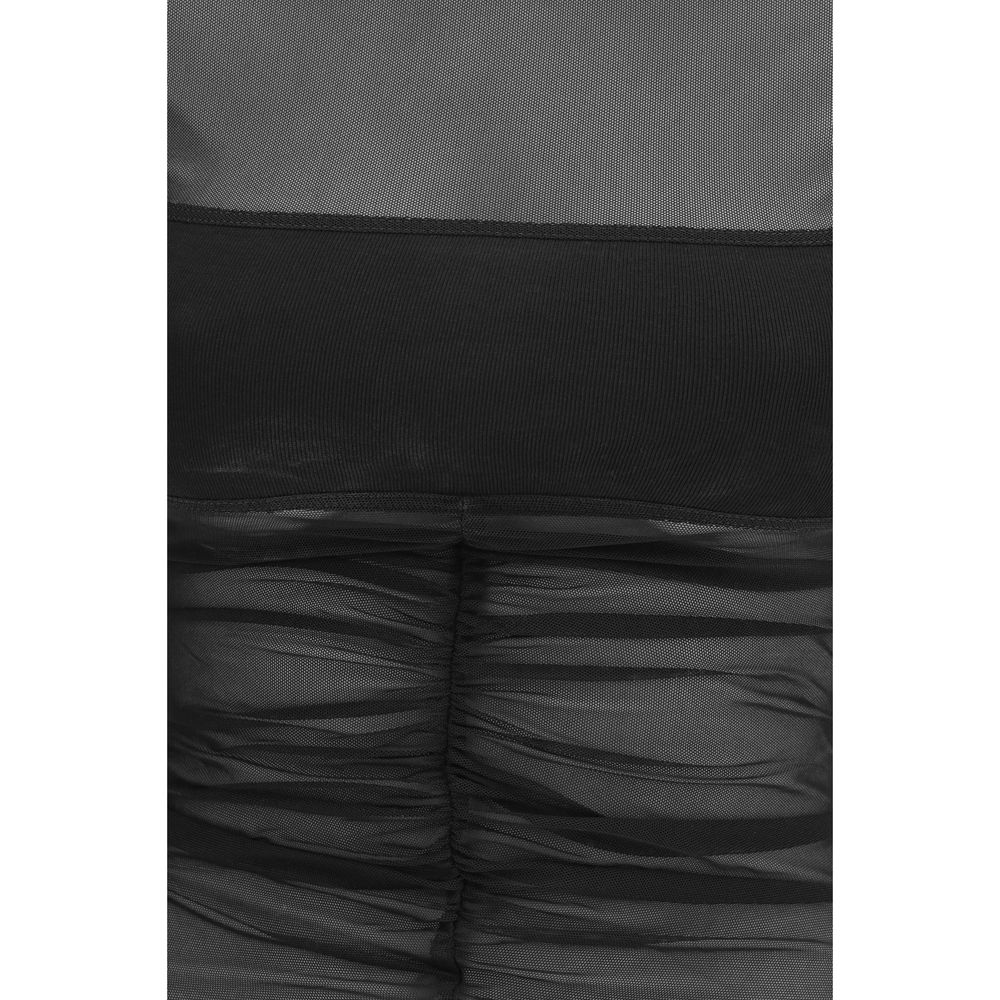 Shirt by Rick Owens for women in stretch cotton & nylon black presents a discerning silhouette, showcasing a sophisticated and for a truly discerning finish.