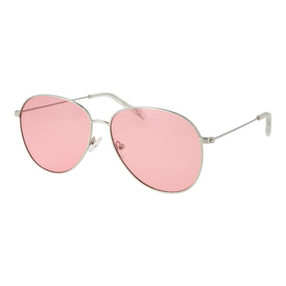 Sunglasses by Replay for women in metal silver features an ethereal aviator full-rim frame design with silver coloured frame frames and non-polarized category-1-light-tint lens for a ethereal finish.