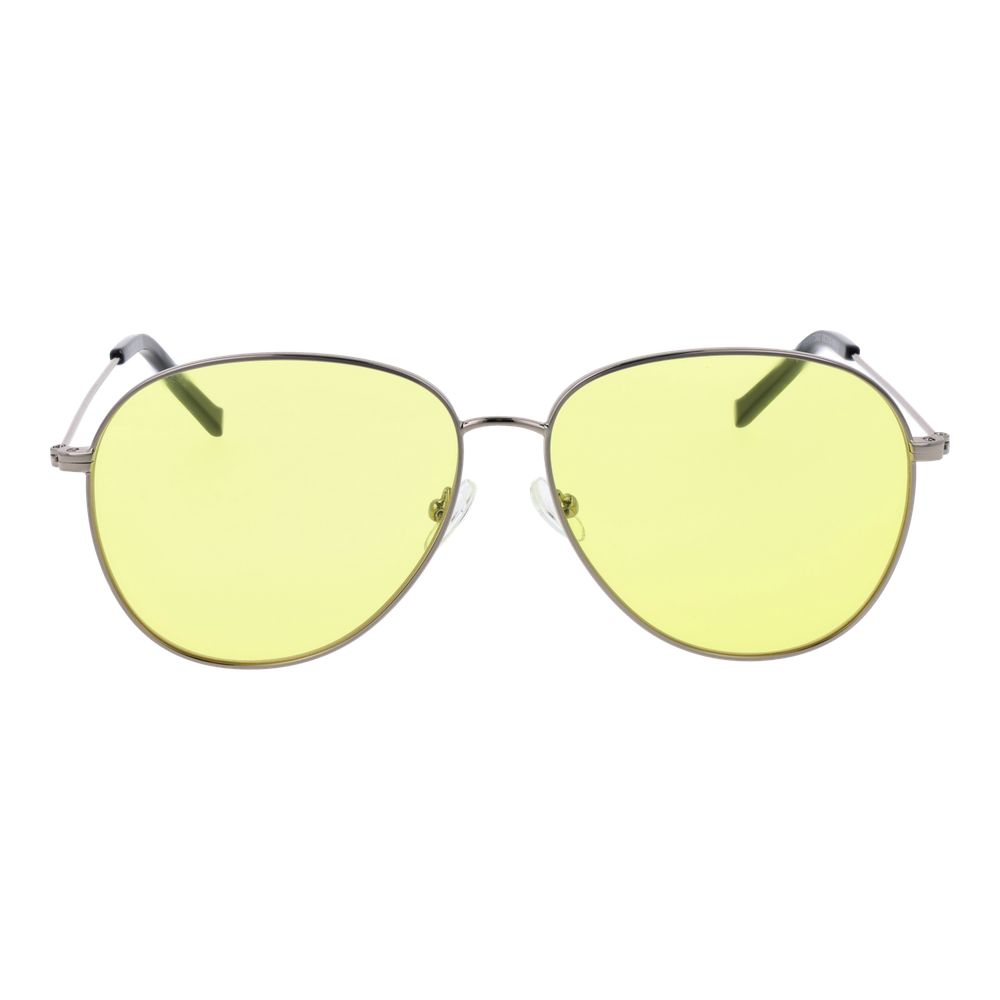 Sunglasses by Replay for women in metal silver features an lustrous aviator full-rim frame design with silver coloured frame detailing and non-polarized lens for a lustrous aesthetic.