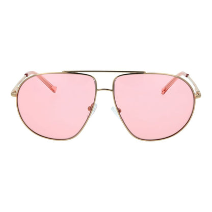 This Sunglasses by Replay for unisex in metal gold presents a sumptuous silhouette, showcasing a sumptuous aviator full-rim frame design in gold coloured frame and high-performance non-polarized category-1-light-tint lens.