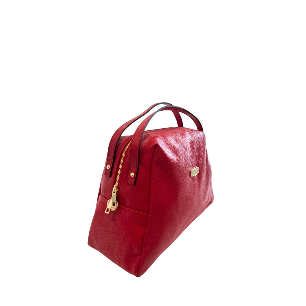 Shoulder Clutch Handbag by Baldinini Trend for women in cowhide gold & multicolor features an sculptural silhouette, showcasing a secure zipper and sculptural built-in-compartments with versatile shoulder-strap for a sophisticated look.
