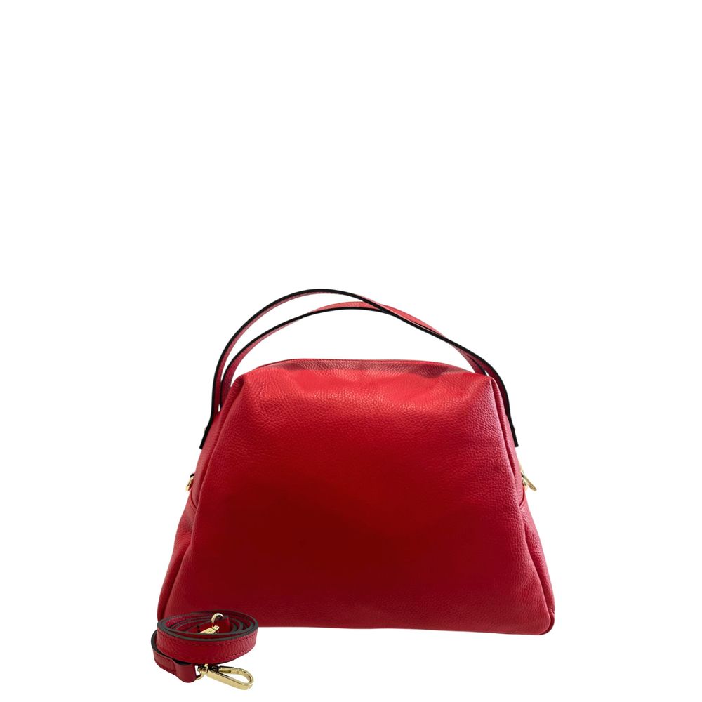 Shoulder Clutch Handbag by Baldinini Trend for women in cowhide gold & multicolor features a sculptural silhouette with a secure zipper, ample built-in-compartments, and versatile shoulder-strap for a sculptural finish.