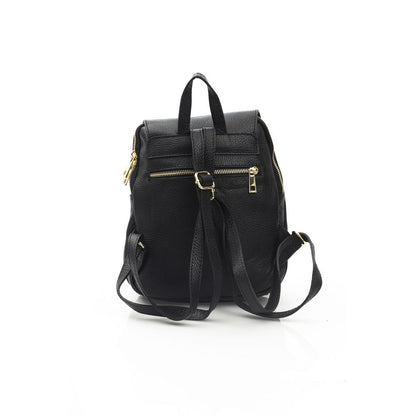 Mini 2-in-1 Shoulder & Crossbody Handbag by Baldinini Trend for women in cowhide black & gold features an versatile silhouette, showcasing a secure and versatile with versatile crossbody-strap & shoulder-strap for a versatile finish.