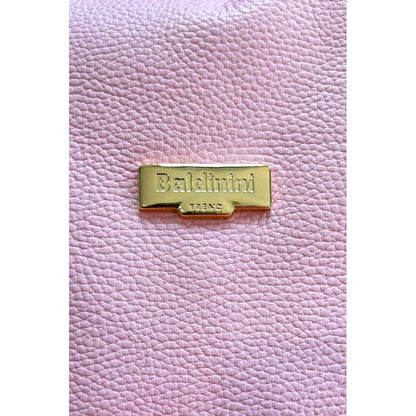 Shoulder Clutch Handbag by Baldinini Trend for women in cowhide gold & multicolor showcases a sculptural silhouette, featuring a secure zipper, ample built-in-compartments, and versatile shoulder-strap for a sculptural aesthetic.