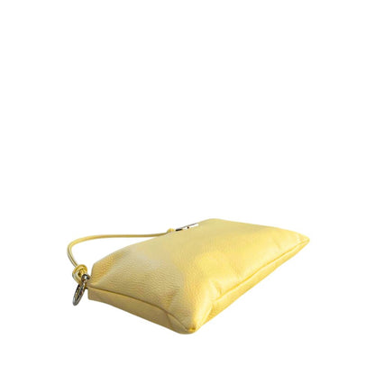 Shoulder Clutch Handbag by Baldinini Trend for women in cowhide bicolour & gold features a sculptural silhouette with a secure zipper, organized built-in-compartments, and versatile shoulder-strap for a sculptural finish.