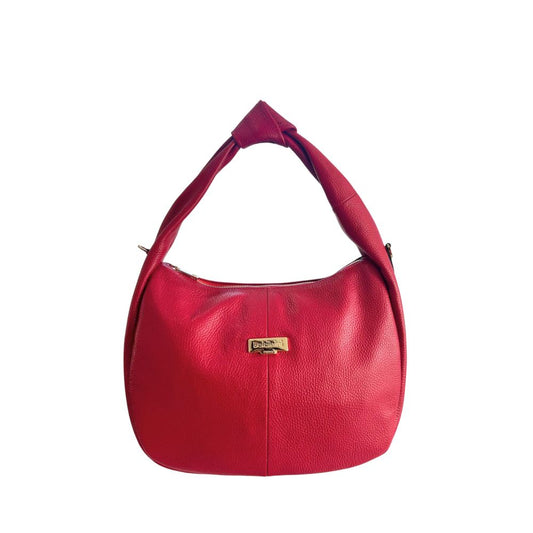 Shoulder Clutch Handbag by Baldinini Trend for women in cowhide gold & multicolor showcases a sculptural silhouette, featuring a secure zipper, ample built-in-compartments, and versatile shoulder-strap & adjustable-strap for a sculptural finish.