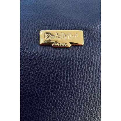 Crossbody Handbag by Baldinini Trend for women in cowhide blue & gold features a transformative sophistication silhouette, showcasing a secure zipper, ample built-in-compartments & external-pockets, and versatile crossbody-strap, shoulder-strap & adjustable-strap for a transformative sophistication look.
