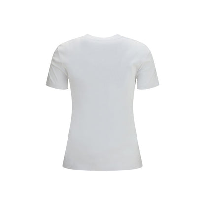 T-Shirt by Max Mara Pure for women in cotton white showcases a unassuming silhouette, artfully detailed with a refined crew neckline and unassuming for a sophisticated, contemporary look.