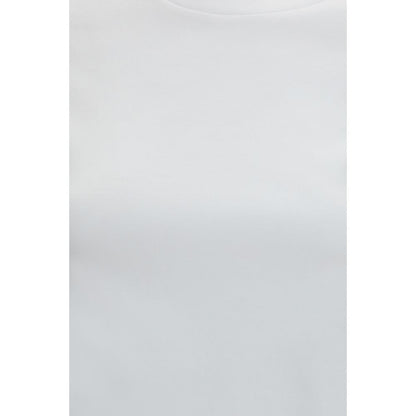 T-Shirt by Max Mara Pure for women in cotton white showcases a chic silhouette, artfully detailed with a chic and for a chic finish.