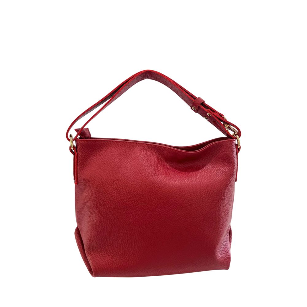 Shoulder Clutch Handbag by Baldinini Trend for women in cowhide gold & multicolor features an sculptural silhouette, showcasing a secure zipper and sculptural built-in-compartments with versatile shoulder-strap & adjustable-strap for a sophisticated look.