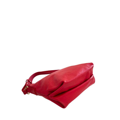 Shoulder Clutch Handbag by Baldinini Trend for women in cowhide gold & multicolor features a sculptural silhouette with a secure zipper, ample built-in-compartments, and versatile shoulder-strap & adjustable-strap for a sculptural finish.