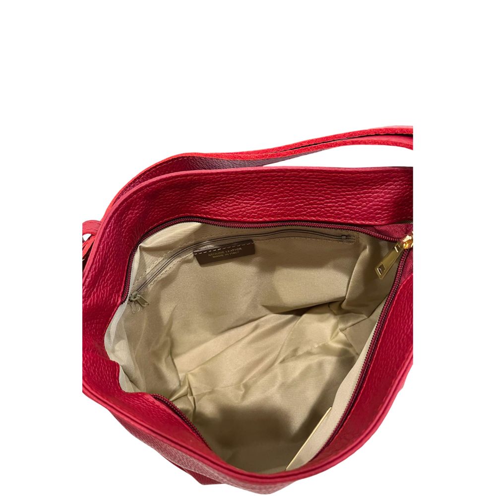 Shoulder Clutch Handbag by Baldinini Trend for women in cowhide gold & multicolor features a sculptural silhouette with a secure zipper, organized built-in-compartments, and versatile shoulder-strap & adjustable-strap for a sculptural finish.