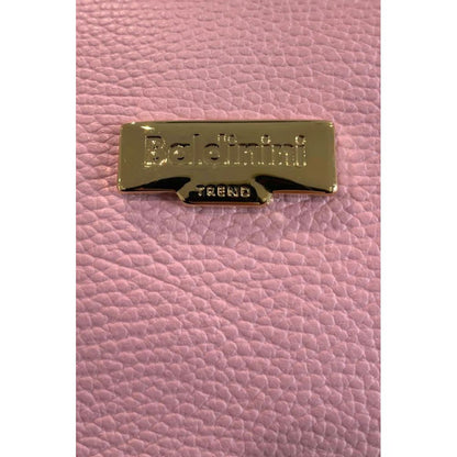 Shoulder Clutch Handbag by Baldinini Trend for women in cowhide gold & multicolor features an sculptural silhouette, showcasing a secure zipper and sculptural built-in-compartments with versatile shoulder-strap for a sophisticated look.