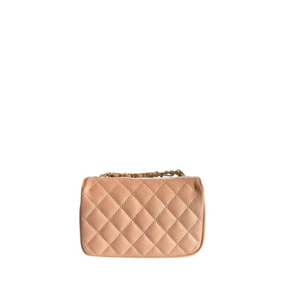 Mini 2-in-1 Shoulder & Crossbody Handbag by Baldinini Trend for women in cowhide gold & multicolor features an versatile silhouette, showcasing a secure and versatile with versatile crossbody-strap & shoulder-strap for a versatile finish.