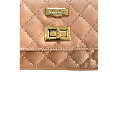 Mini 2-in-1 Shoulder & Crossbody Handbag by Baldinini Trend for women in cowhide gold & multicolor showcases a versatile sophistication silhouette, featuring a secure , versatile sophistication , and versatile crossbody-strap & shoulder-strap for a versatile sophistication finish.
