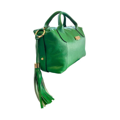 Shoulder Bag by Baldinini Trend for women in cowhide bicolour & gold features a stately silhouette, showcasing a secure zipper, ample built-in-compartments, and stately shoulder-strap & adjustable-strap for a stately finish.