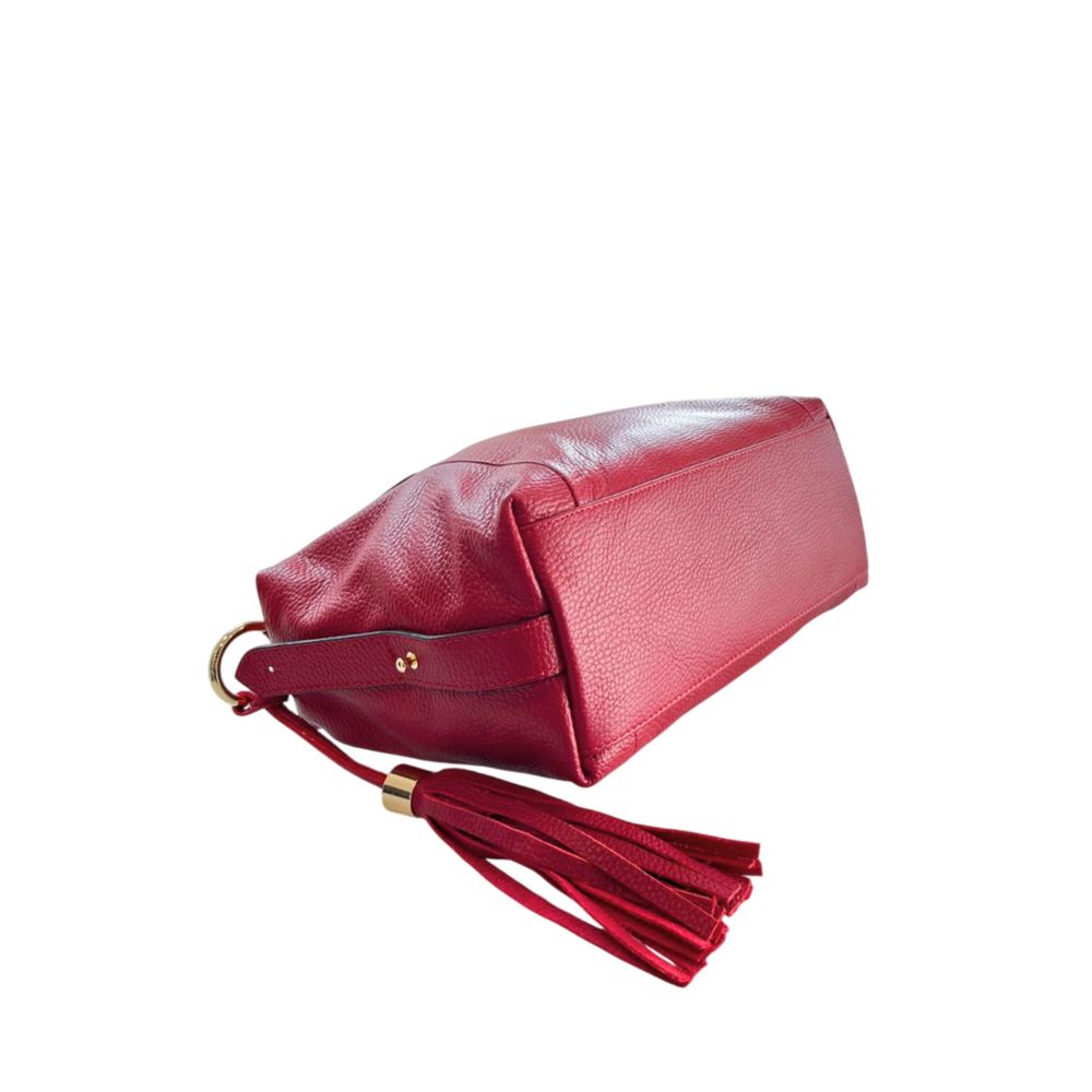Shoulder Bag by Baldinini Trend for women in cowhide gold & multicolor presents a statuesque silhouette, showcasing a secure zipper and statuesque built-in-compartments with versatile shoulder-strap & adjustable-strap for a sophisticated look.