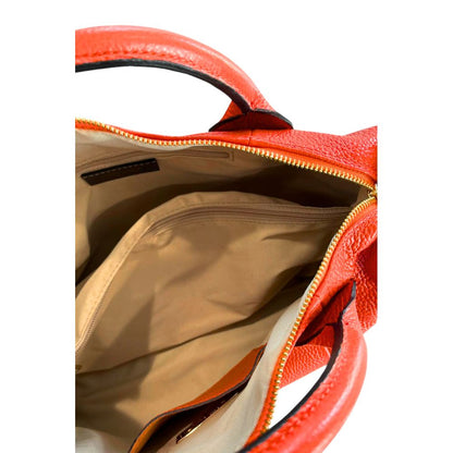 Shoulder Bag by Baldinini Trend for women in cowhide gold & orange features a effortless chic silhouette with a secure zipper, ample built-in-compartments, and versatile shoulder-strap & adjustable-strap for a effortless chic finish.