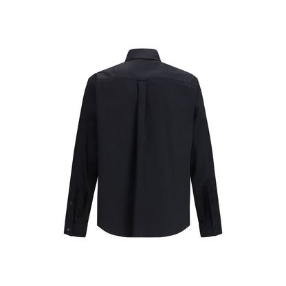Shirt by Dolce & Gabbana for men in stretch cotton black & gold features an architectural silhouette with a refined and elegant for a architectural look.