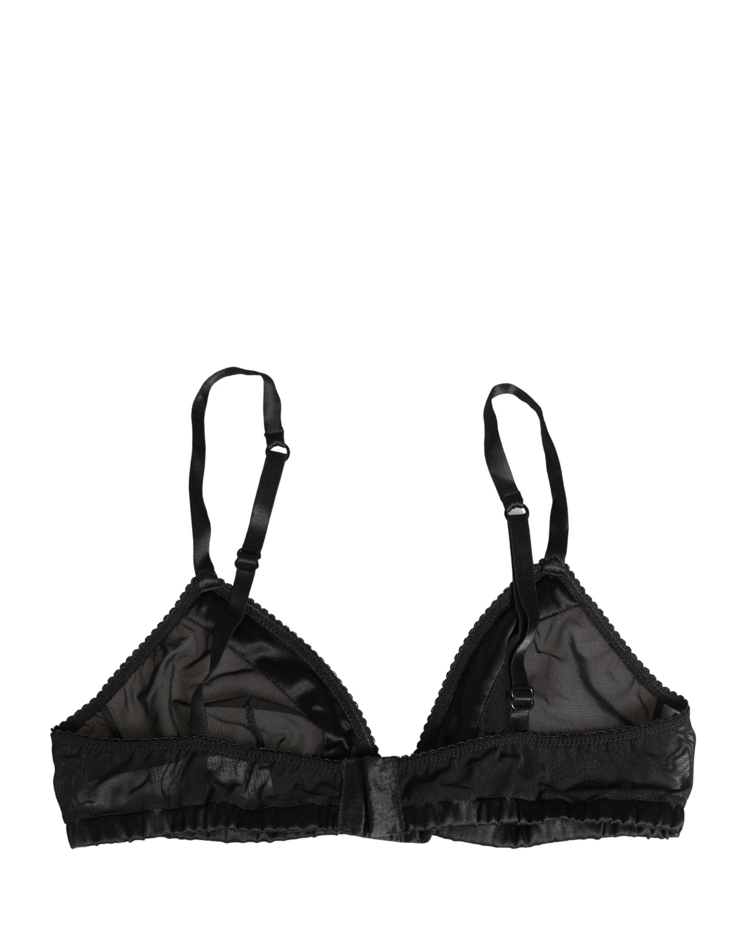Dolce & Gabbana Black Nylon Stretch Soft Cup Brassiere Underwear
