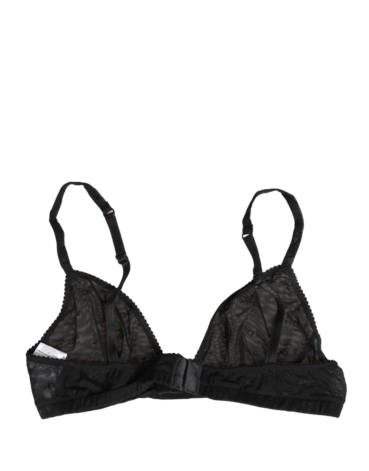 Dolce & Gabbana Black Nylon Stretch Soft Cup Brassiere Underwear