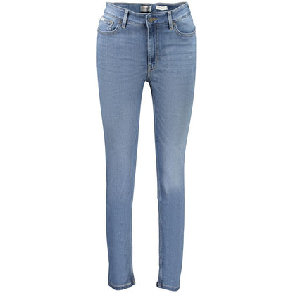 Jeans by Guess Jeans for men in denim cotton blue features an refined tailoring silhouette, showcasing a premium skinny with a and long cut for a refined tailoring look.