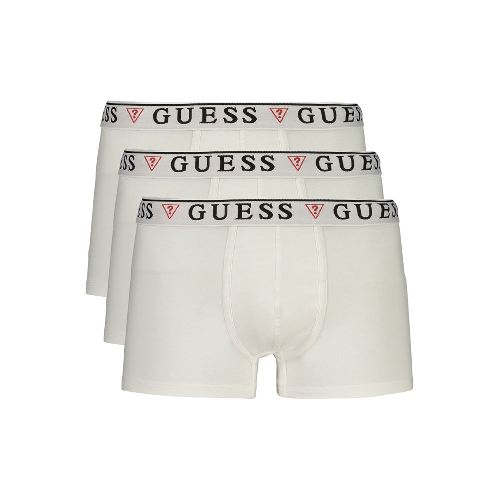 Underwear Boxer Shorts by Guess Jeans for men in cotton white & print features an ethereal silhouette, showcasing the premium craftsmanship and ethereal style of the signature Men's Cotton Underwear Boxer Shorts collection.