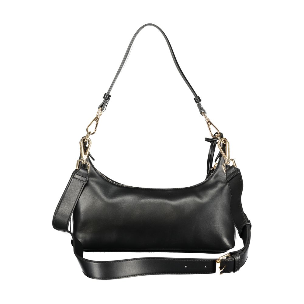 Handbag by Twinset for women in polyethylene black & signature features a refined silhouette, showcasing a secure zipper, organized cardholder, and versatile shoulder-strap, adjustable-strap, detachable-strap & handle for a refined finish.