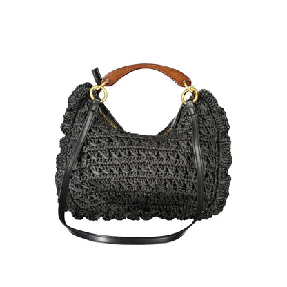Handbag by Twinset for women in polyester black features a exquisite silhouette, showcasing a secure zipper and exquisite cardholder with versatile shoulder-strap, handle & adjustable-strap for a exquisite finish.