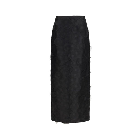 Skirt by Max Mara for women in silk black features a captivating silhouette, showcasing the captivating Women's Silk Long Skirt design with a sophisticated long for a captivating look.