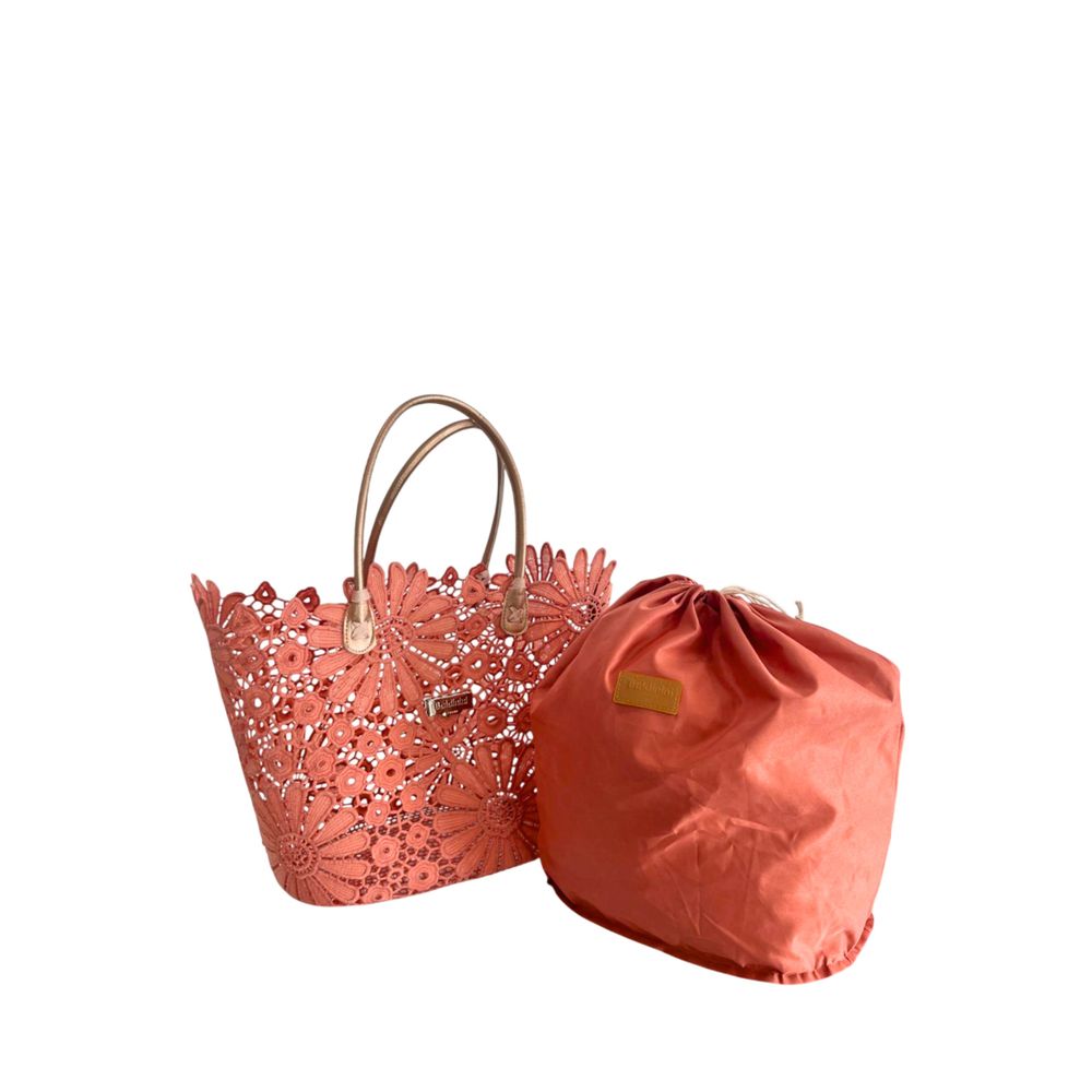 Drawstring Pouch Shoulder Bag by Baldinini Trend for women in polyurethane multicolor, pink & floral features a effortless chic silhouette with a secure drawstring, ample , and versatile handle for a effortless chic finish.