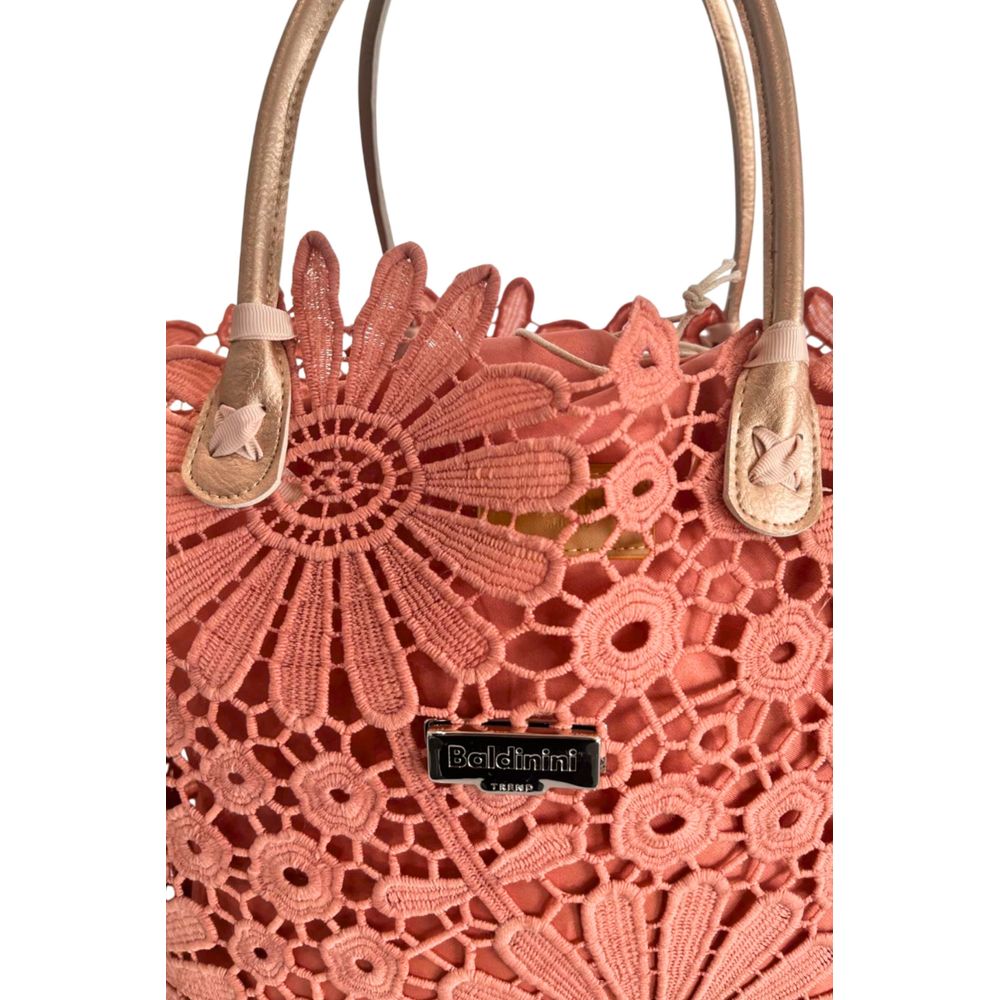 Drawstring Pouch Shoulder Bag by Baldinini Trend for women in polyurethane multicolor, pink & floral features an effortlessly chic silhouette with a secure drawstring, ample , and versatile handle for effortlessly chic everyday luxury.