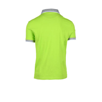 Polo Shirt by North Sails for men in stretch cotton green presents a sleek silhouette, featuring a refined and for a sleek finish.