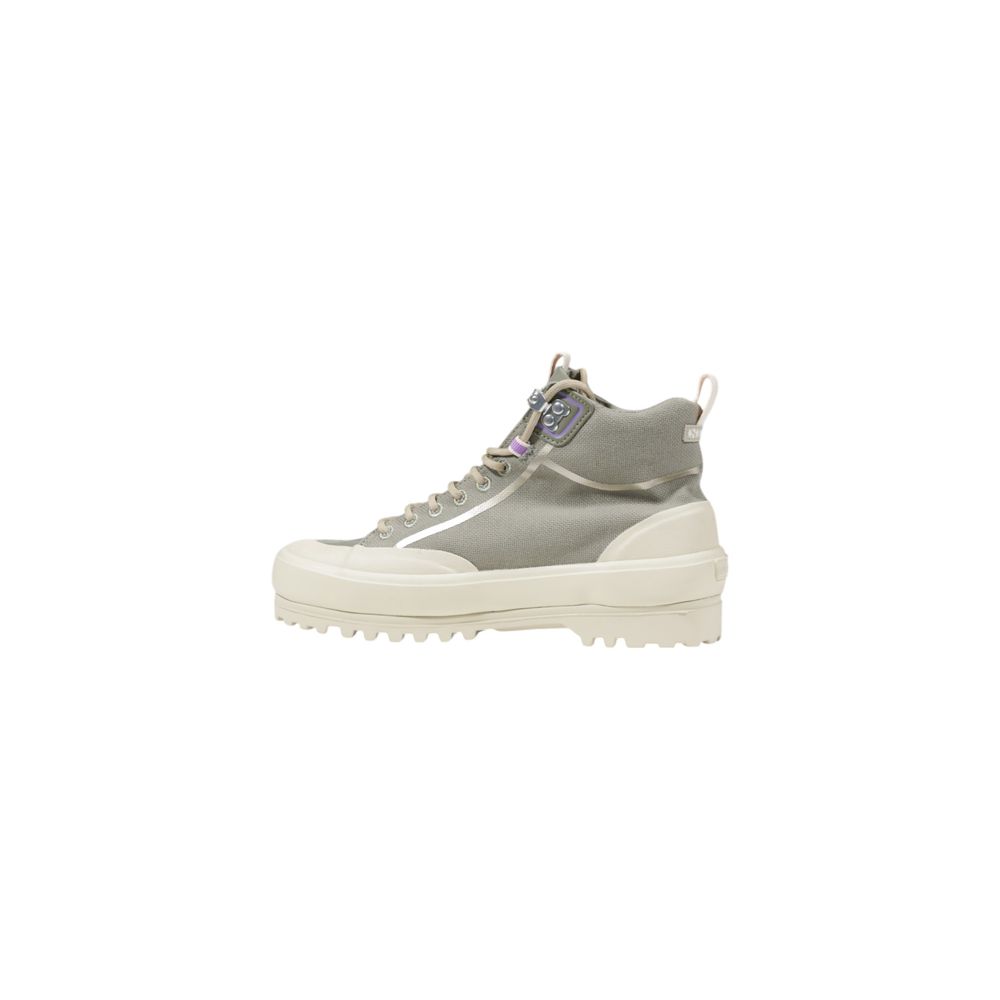 Sneakers by Superga for women in fabric green features an sumptuous design from the Women's Lightweight Athletic Casual Fabric Sneakers collection, highlighting a sumptuous athletic casual style for a premium, high-fashion look.