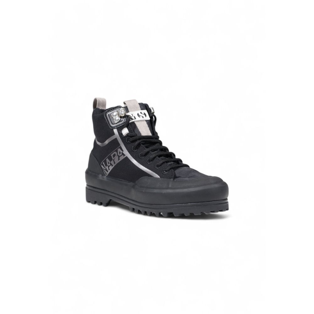 Sneakers by Superga for women in fabric black presents a sumptuous silhouette, artfully capturing the essence of the Women's Lightweight Athletic Casual Fabric Sneakers with its sumptuous athletic casual style design.