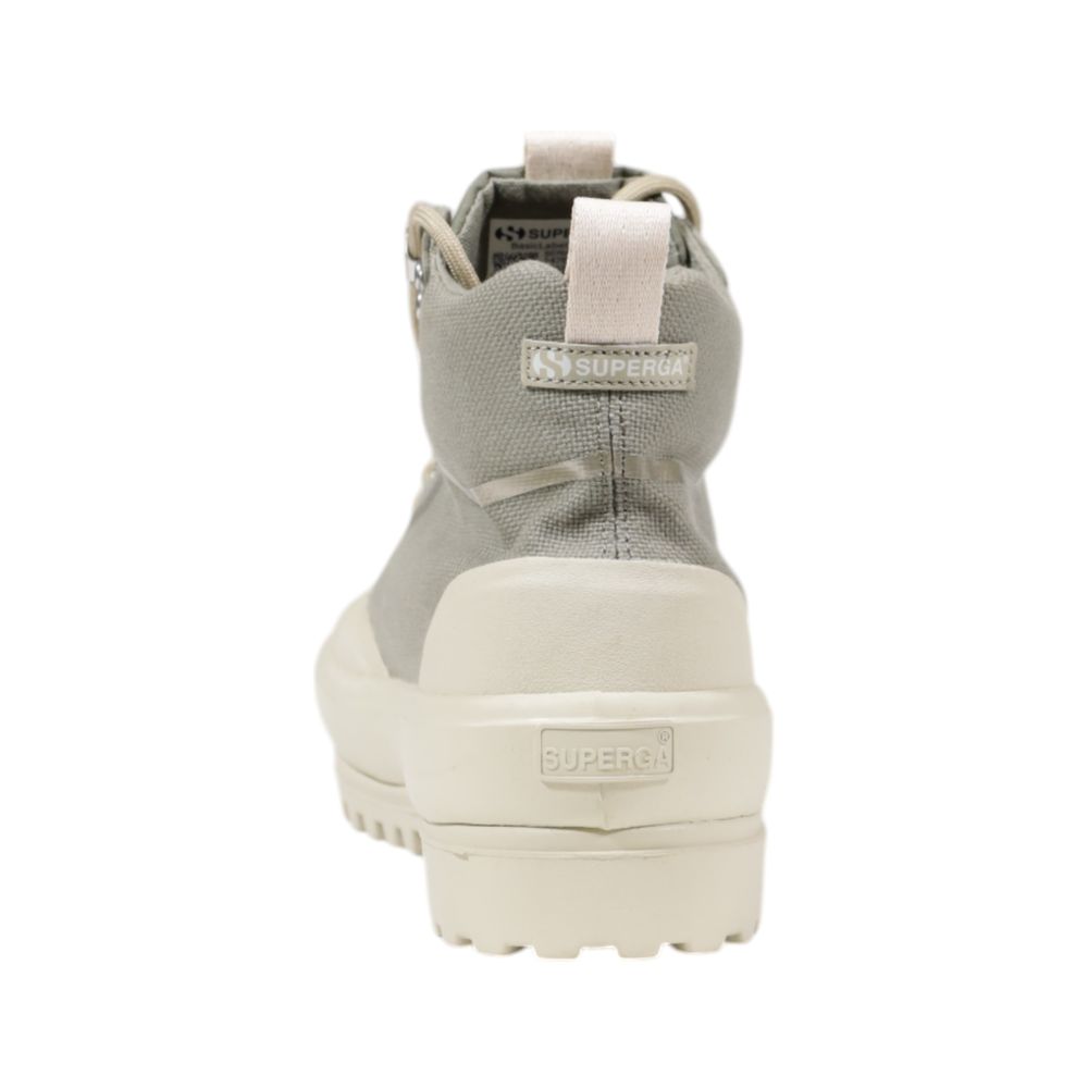 Sneakers by Superga for women in fabric green presents a sumptuous silhouette from the Women's Lightweight Athletic Casual Fabric Sneakers collection, showcasing a sumptuous athletic casual style for an elevated aesthetic.