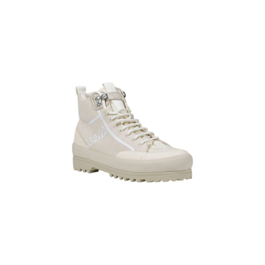 Sneakers by Superga for women in fabric beige presents a sumptuous silhouette, artfully capturing the essence of the Women's Lightweight Casual Fabric Sneakers with its sumptuous casual style design.