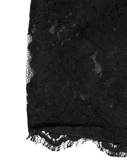 Dolce & Gabbana Black Lace Bandeau Bra Tube Top Underwear