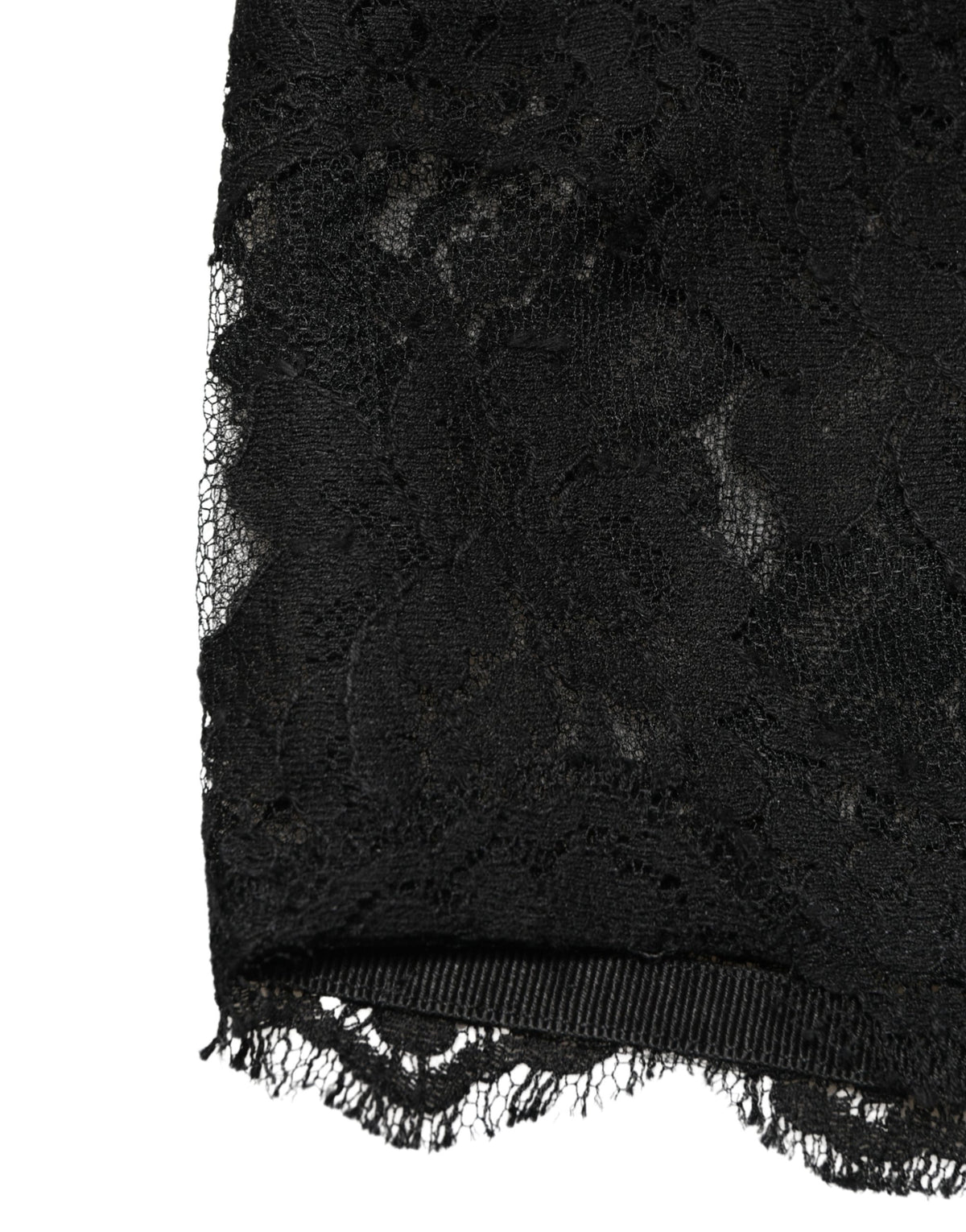 Dolce & Gabbana Women's Cotton Nylon Rayon Viscose & Lace Swimwear Top - Black